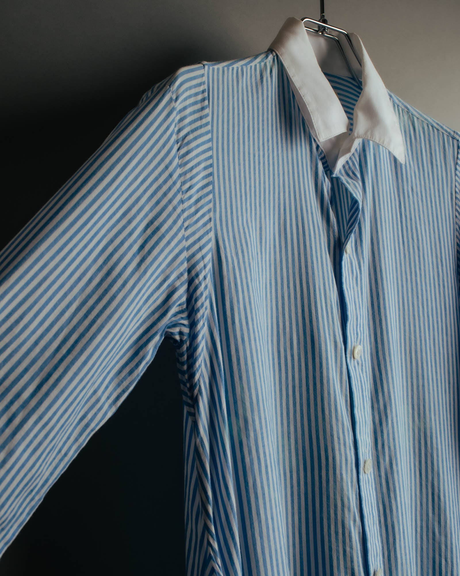 "REGULATION Yohji Yamamoto" 2015AW Striped oversized shirt dress