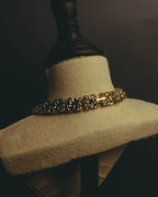 "NINA RICCI" 80's-00's Chunky two tone chain necklace