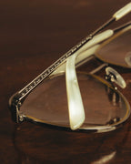 “GUCCI” 2010's Mother of pearl detail metal pilot eyewear