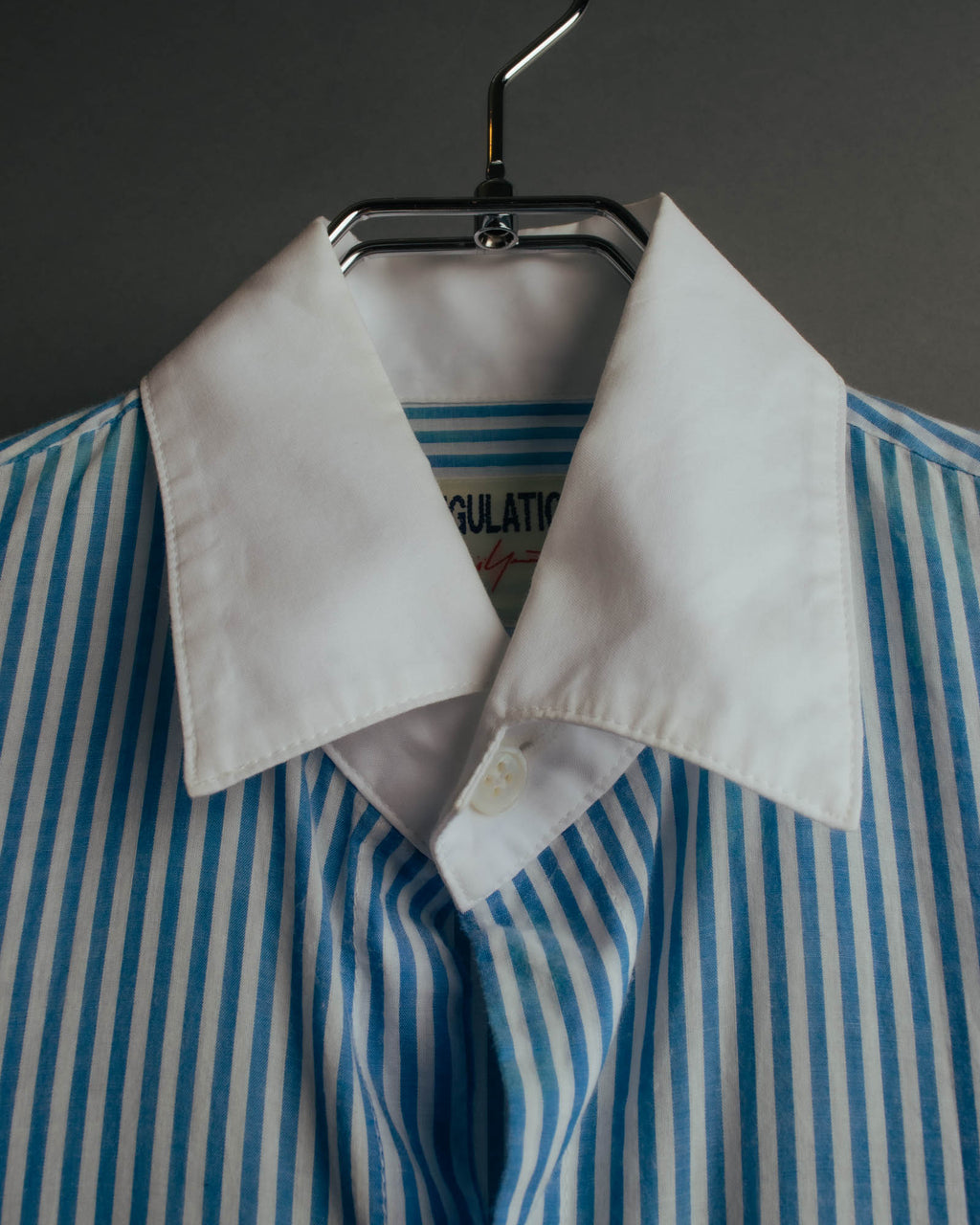 "REGULATION Yohji Yamamoto" 2015AW Striped oversized shirt dress