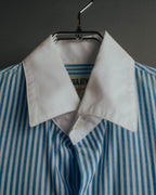 "REGULATION Yohji Yamamoto" 2015AW Striped oversized shirt dress