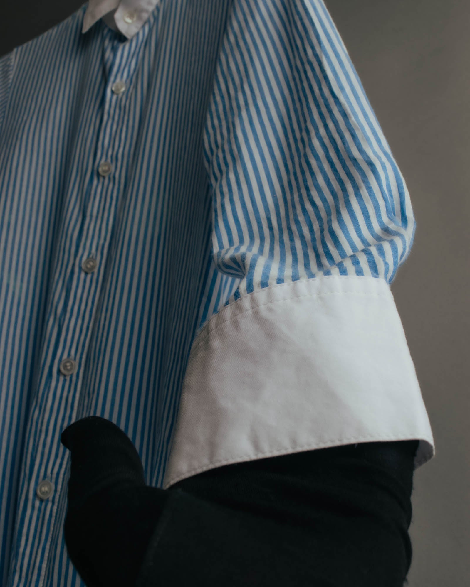 "REGULATION Yohji Yamamoto" 2015AW Striped oversized shirt dress