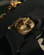 -SPECIAL- “GUCCI” Michele period Punk tiger head leather shoulder bag