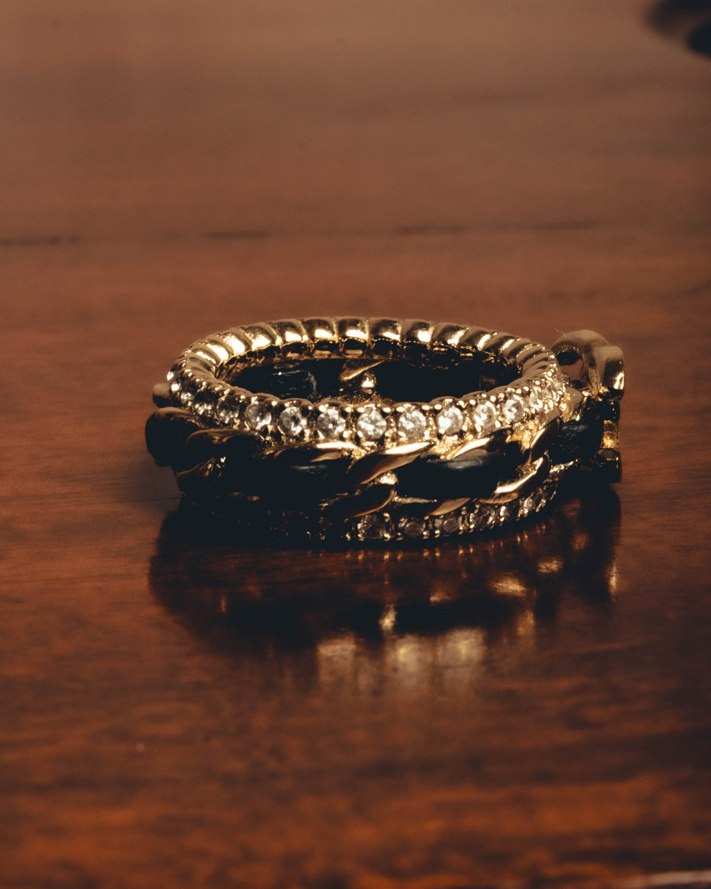-SPECIAL- "CHANEL" Embellished costume jewelry ring