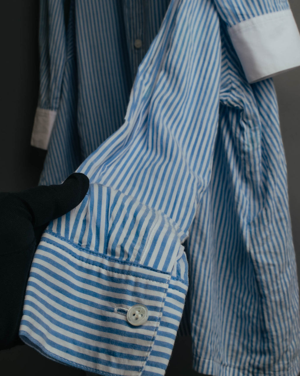 "REGULATION Yohji Yamamoto" 2015AW Striped oversized shirt dress
