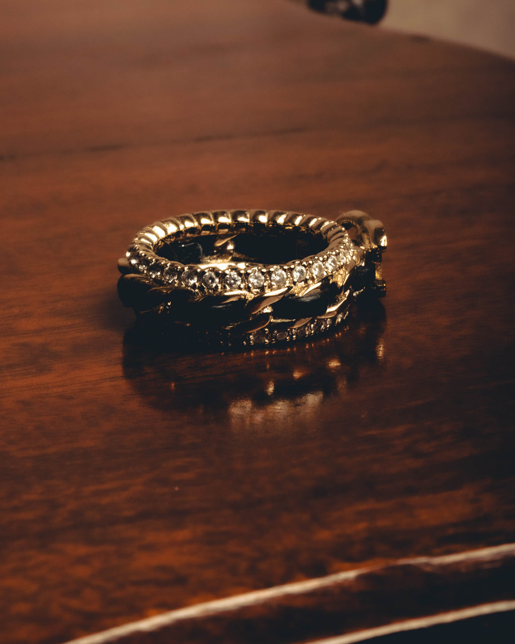 -SPECIAL- "CHANEL" Embellished costume jewelry ring