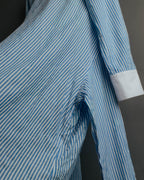 "REGULATION Yohji Yamamoto" 2015AW Striped oversized shirt dress