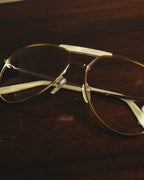 “GUCCI” 2010's Mother of pearl detail metal pilot eyewear