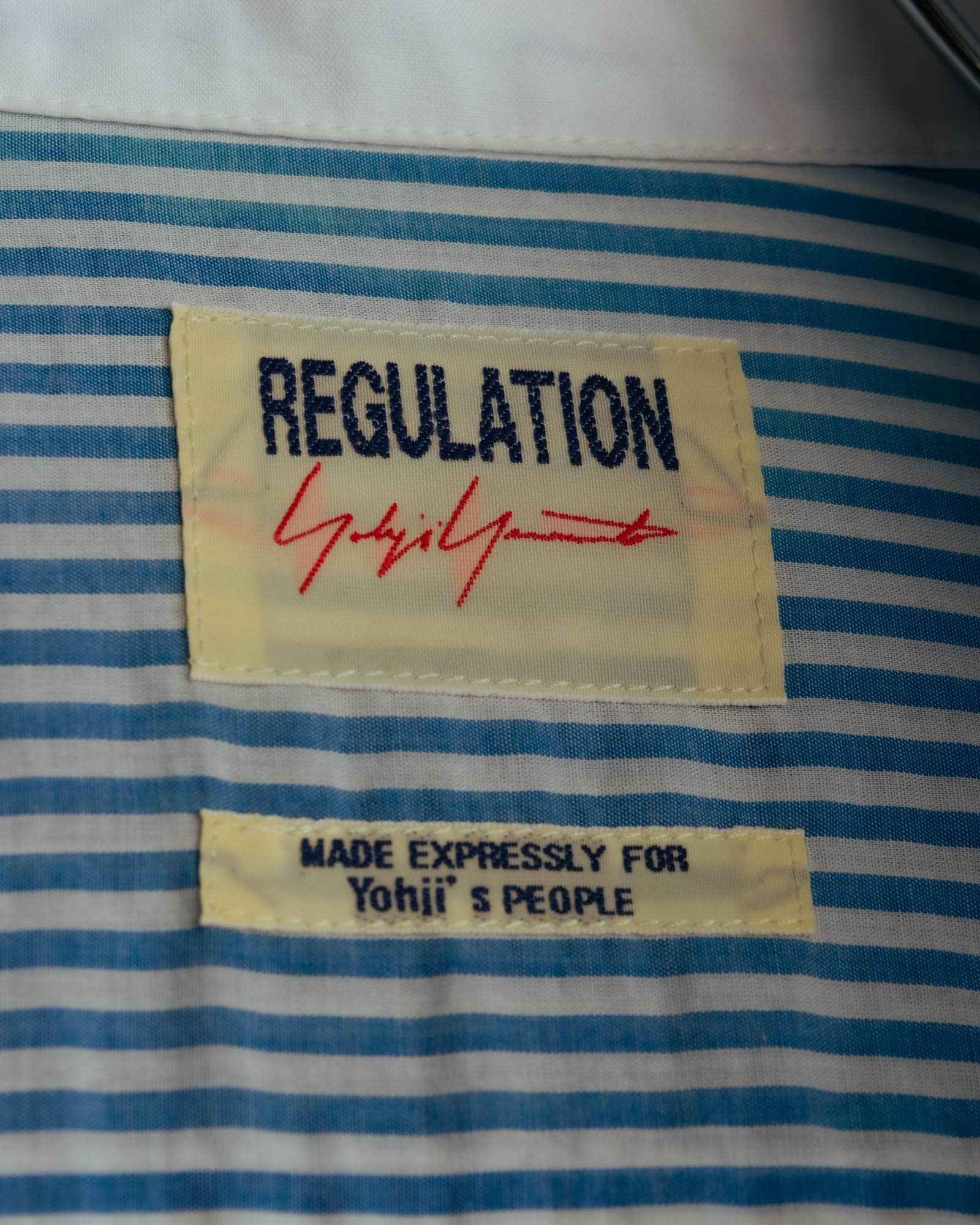 "REGULATION Yohji Yamamoto" 2015AW Striped oversized shirt dress
