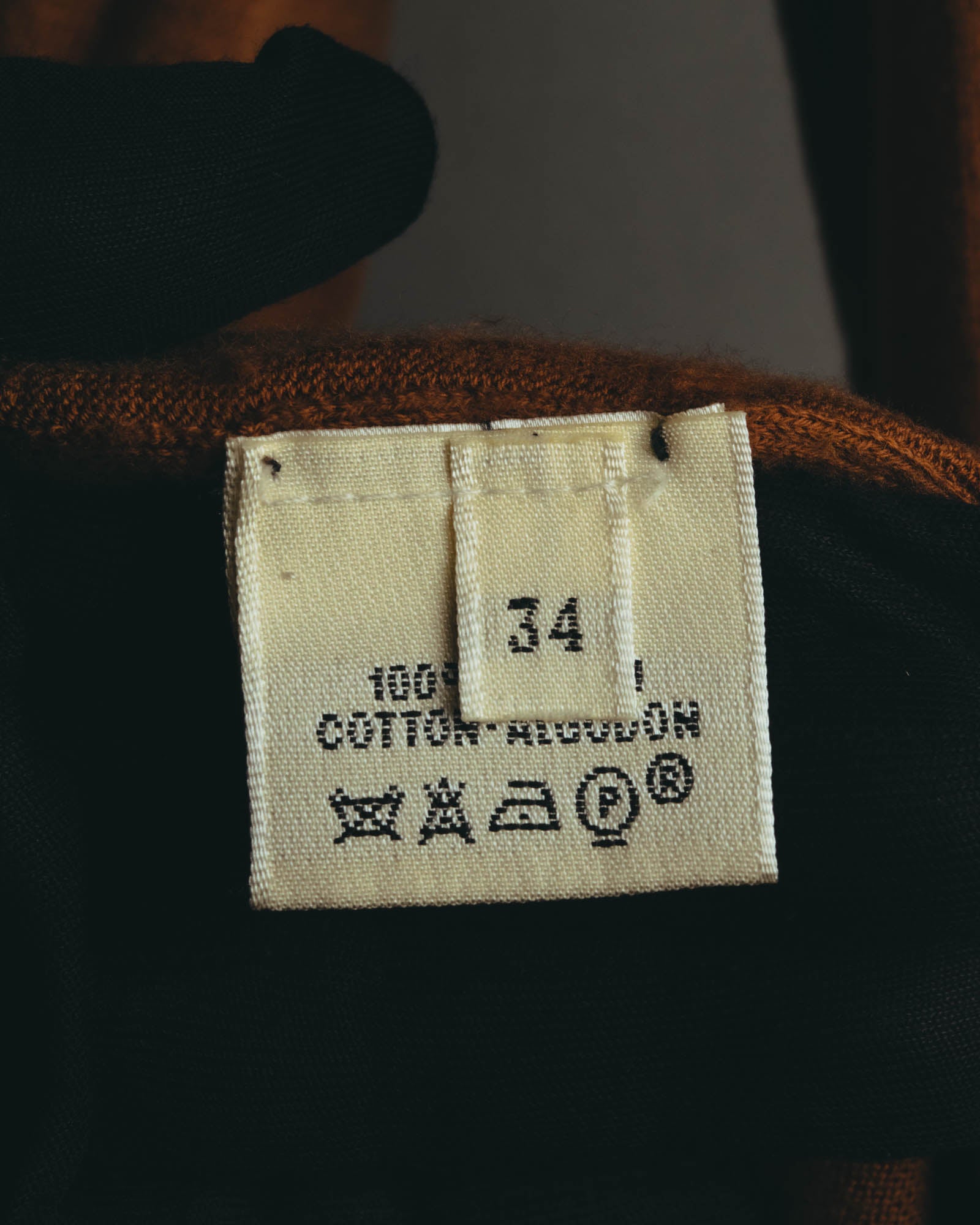 "Hermès" 90's-00's Minimal cotton knit cardigan