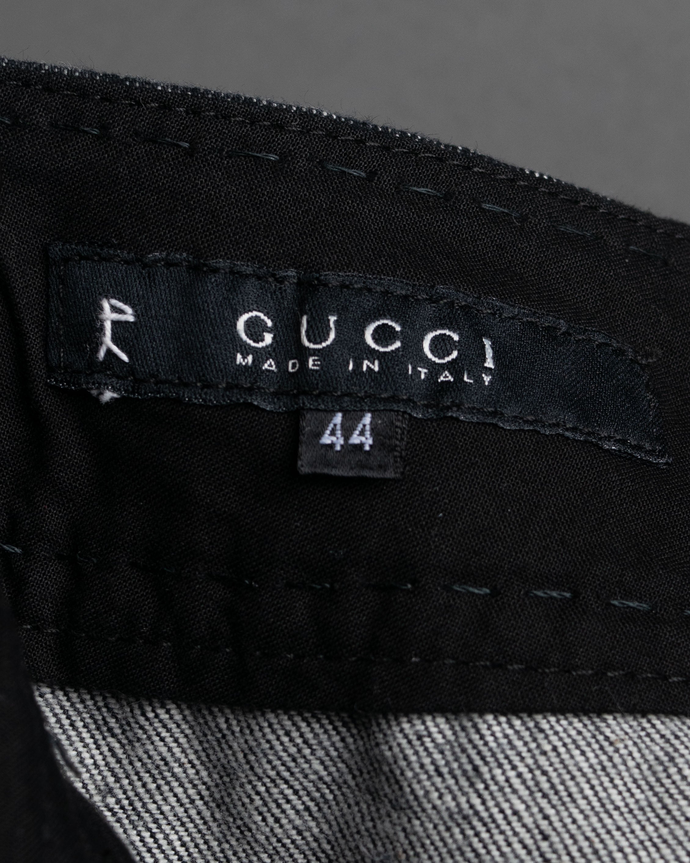 “GUCCI” 2002 Tailored denim trousers