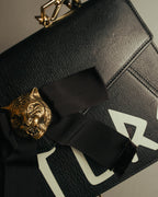 -SPECIAL- “GUCCI” Michele period Punk tiger head leather shoulder bag