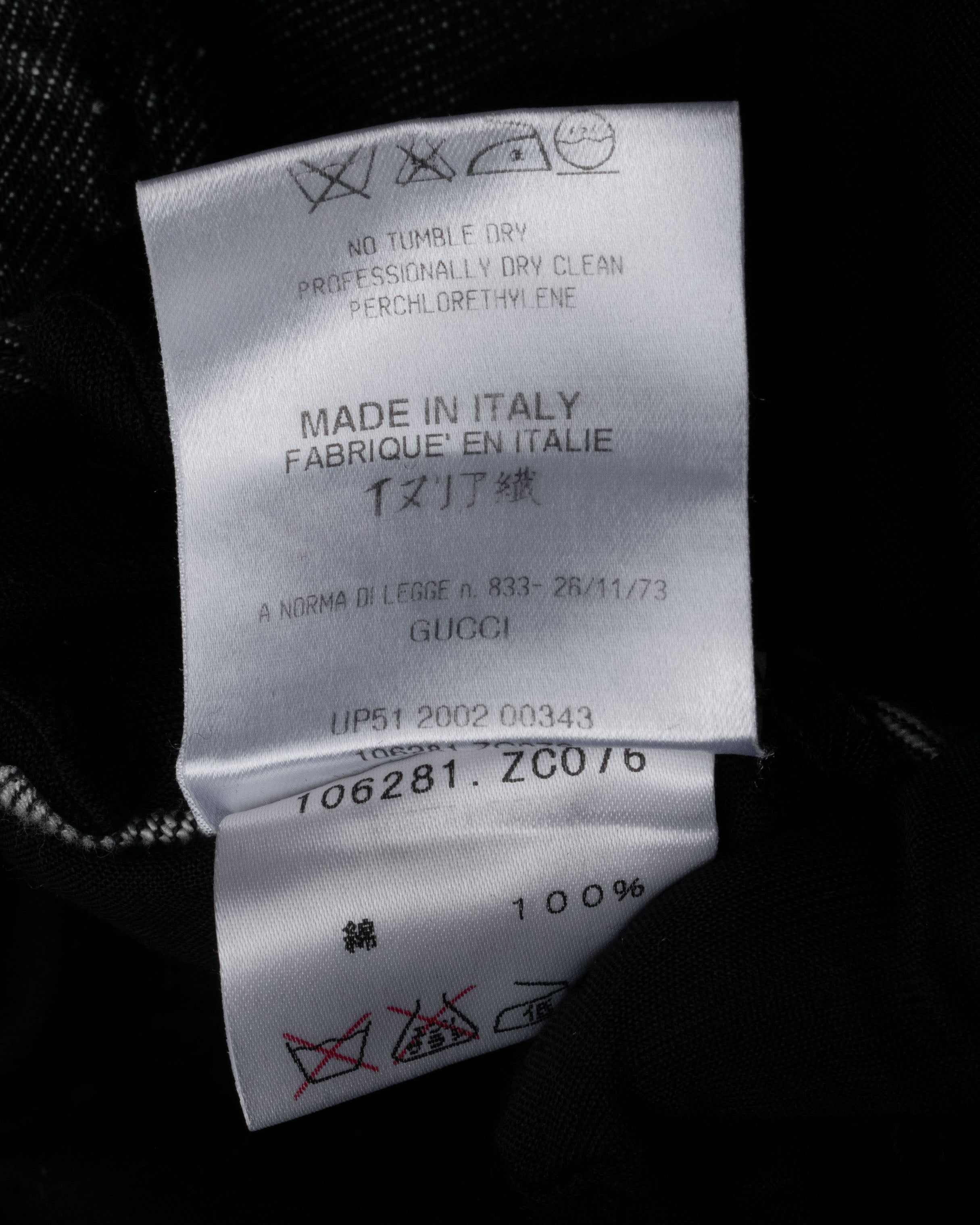 “GUCCI” 2002 Tailored denim trousers