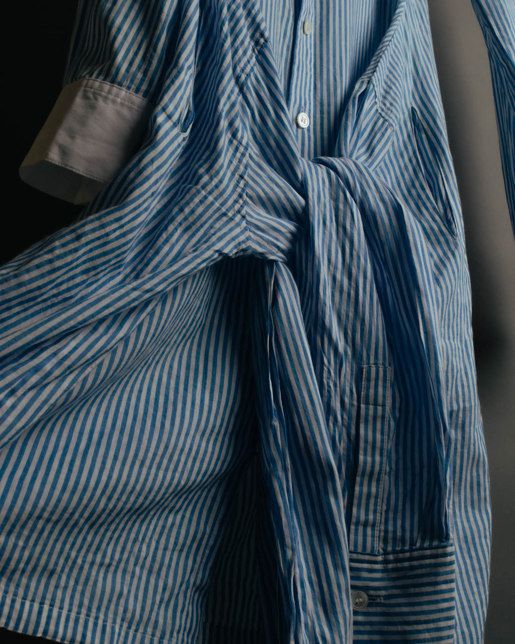 "REGULATION Yohji Yamamoto" 2015AW Striped oversized shirt dress