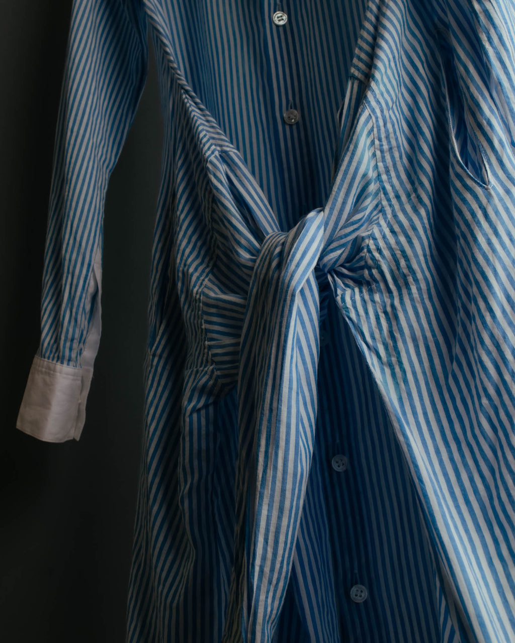 "REGULATION Yohji Yamamoto" 2015AW Striped oversized shirt dress