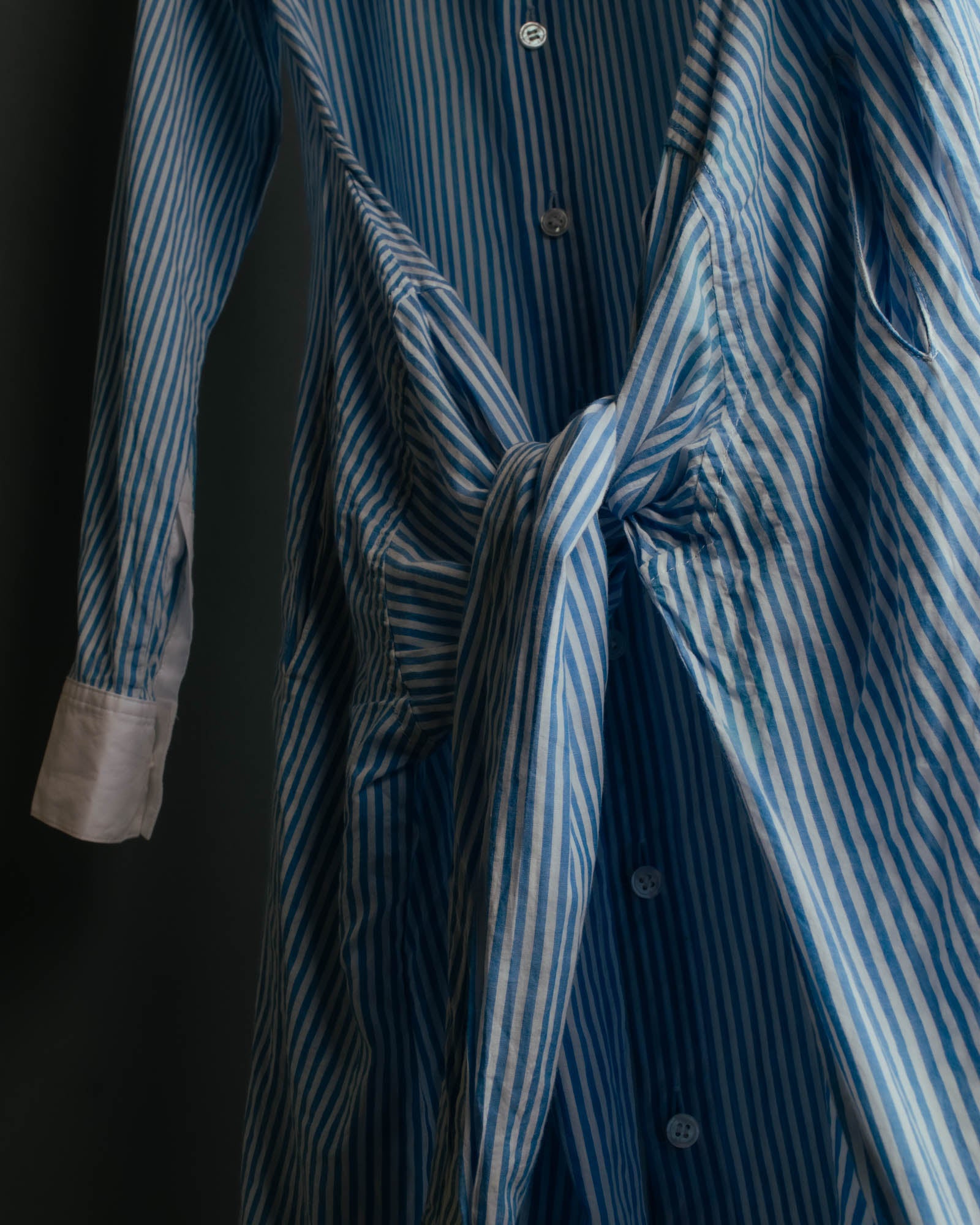 "REGULATION Yohji Yamamoto" 2015AW Striped oversized shirt dress