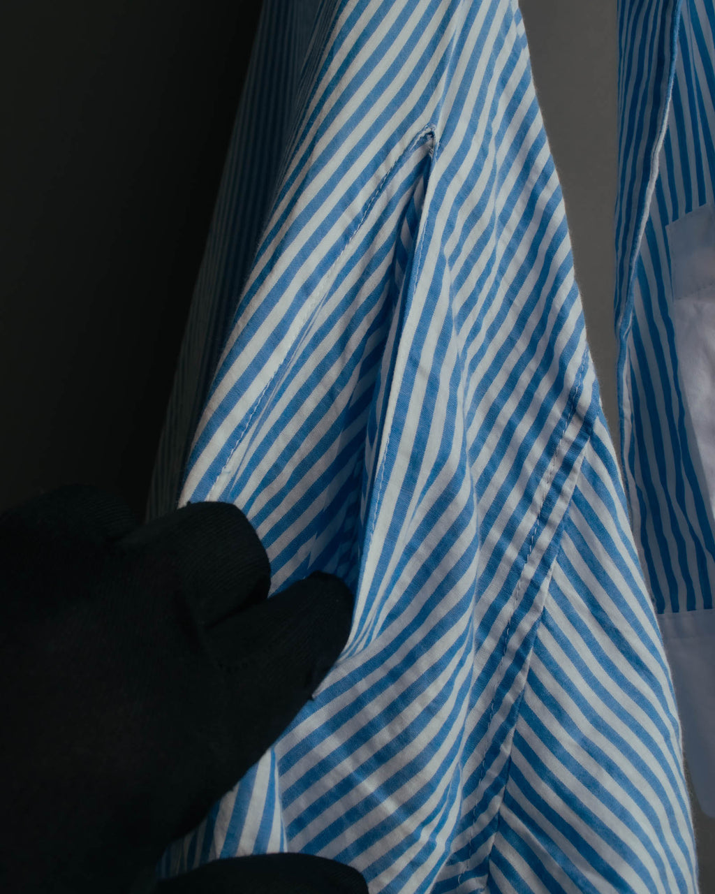 "REGULATION Yohji Yamamoto" 2015AW Striped oversized shirt dress