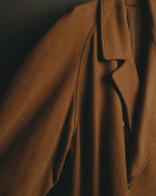 "KENZO" 80's-90's Sculptural double-breasted wool coat