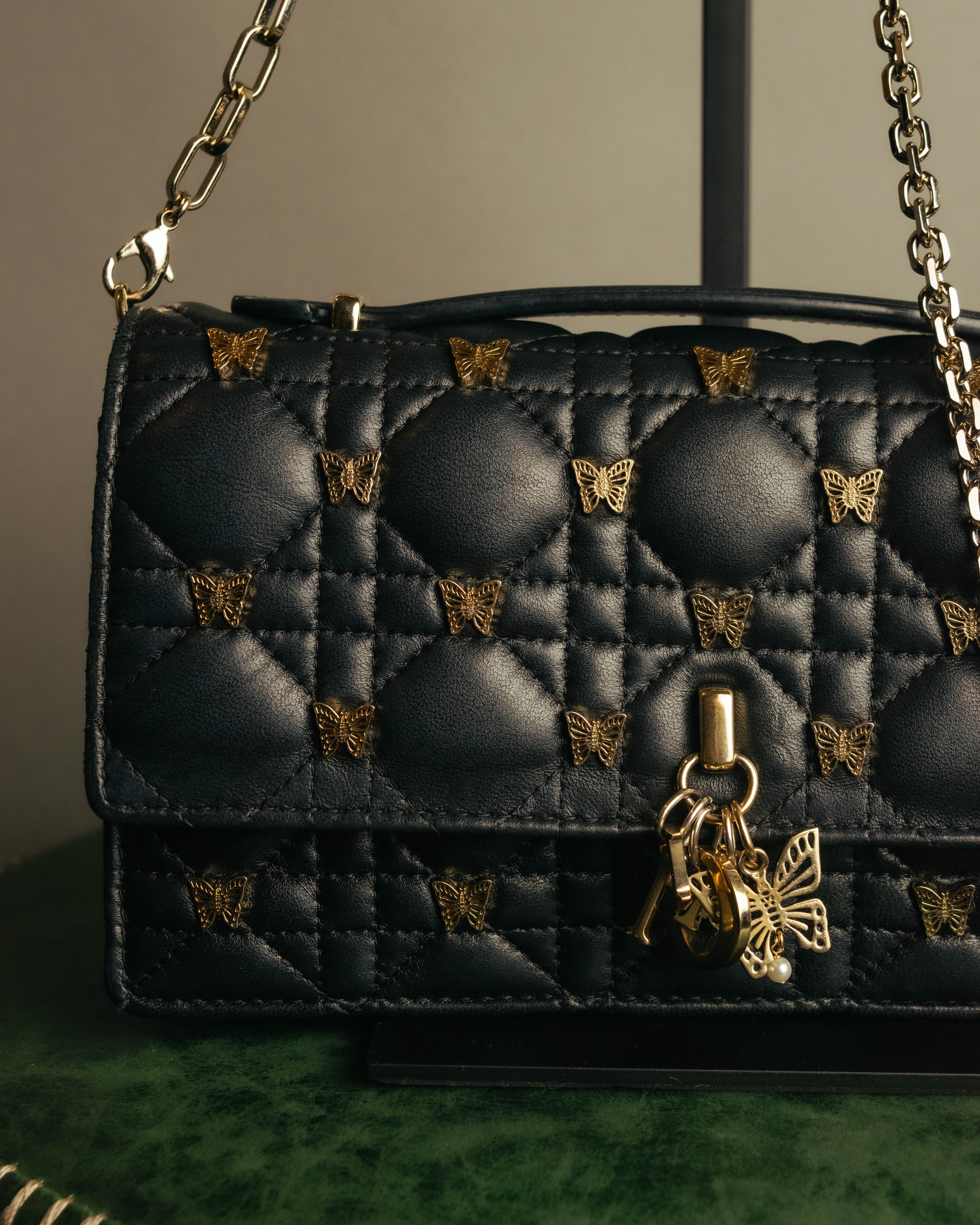 -SPECIAL- “Christian Dior” 2016 onwards butterfly cannage chain shoulder bag