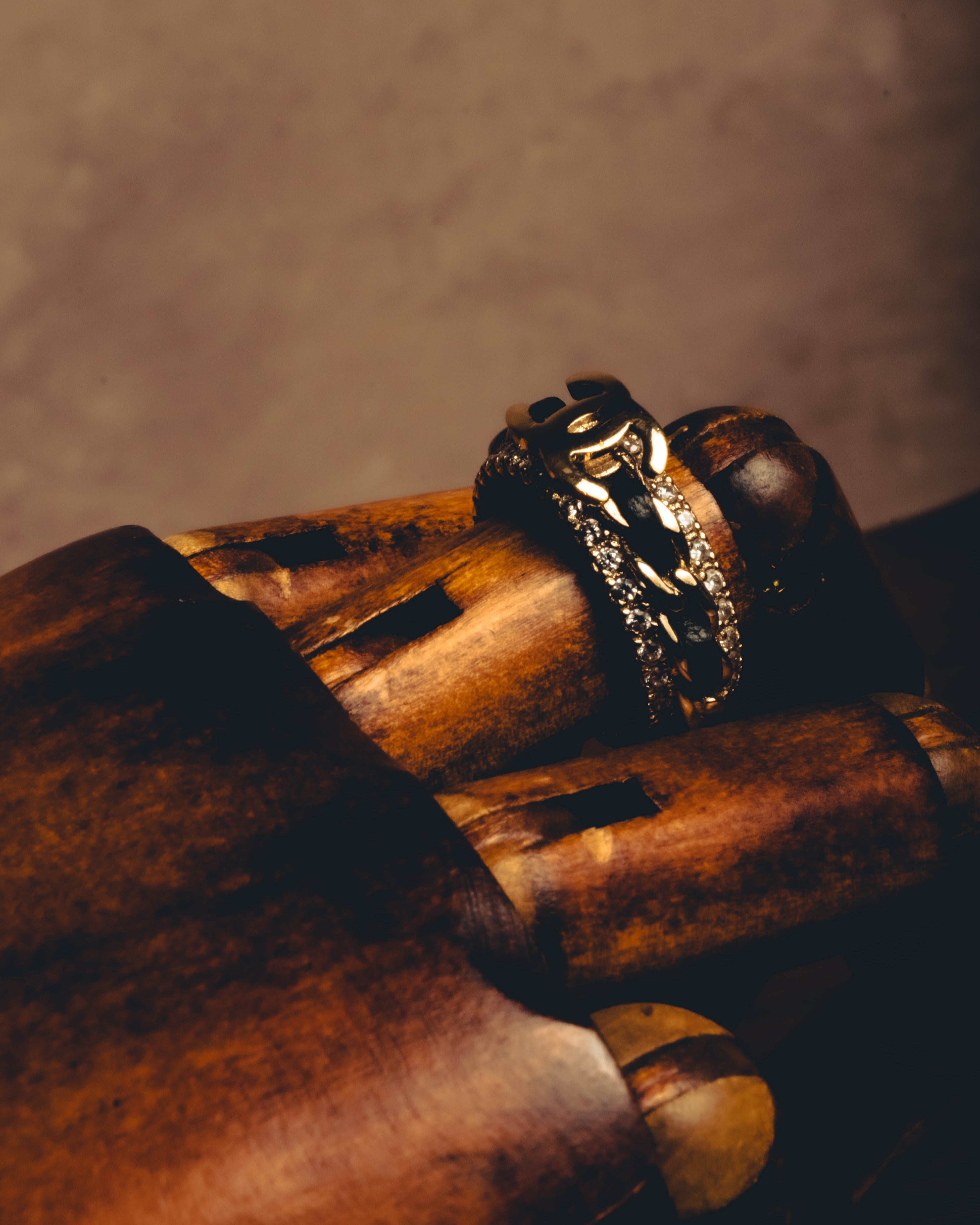 -SPECIAL- "CHANEL" Embellished costume jewelry ring