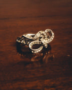 -SPECIAL- "CHANEL" 10AW Sparkling rhinestone bow ring
