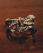-SPECIAL- "CHANEL" 10AW Sparkling rhinestone bow ring