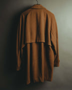 "KENZO" 80's-90's Sculptural double-breasted wool coat
