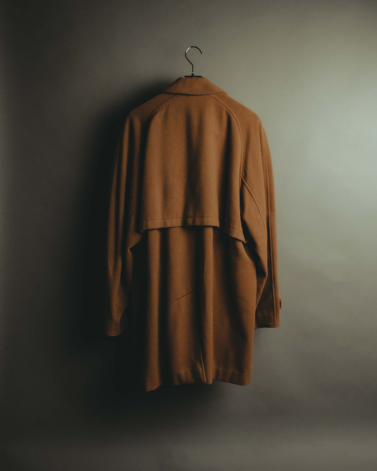 "KENZO" 80's-90's Sculptural double-breasted wool coat