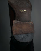 “PRADA” 2013 Burnished brogue chelsea boots
