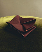 "Hermès" 00's Burgundy pebbled leather coin purse