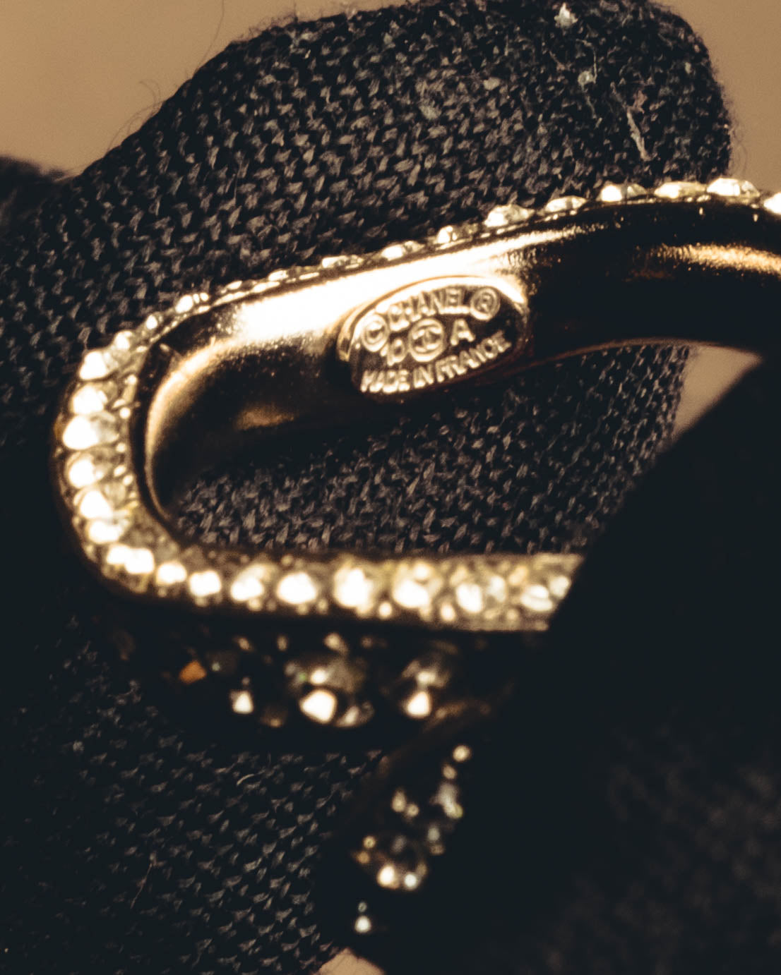 -SPECIAL- "CHANEL" 10AW Sparkling rhinestone bow ring