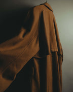 "KENZO" 80's-90's Sculptural double-breasted wool coat