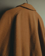 "KENZO" 80's-90's Sculptural double-breasted wool coat