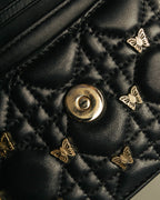-SPECIAL- “Christian Dior” 2016 onwards butterfly cannage chain shoulder bag