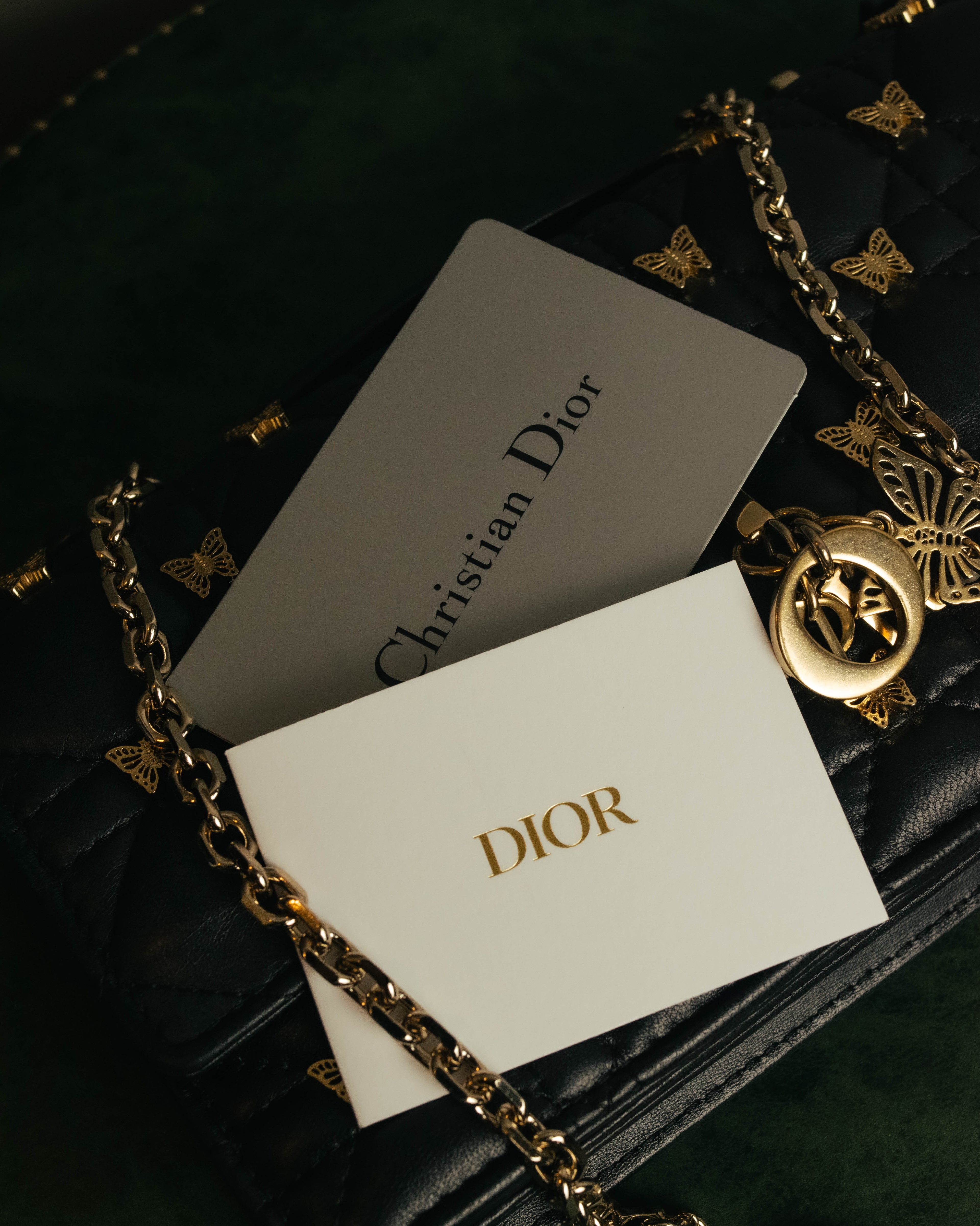 -SPECIAL- “Christian Dior” 2016 onwards butterfly cannage chain shoulder bag