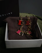 “CELINE” 00’s Charm logo chain bracelet