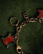 “CELINE” 00’s Charm logo chain bracelet