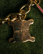 “CELINE” 00’s Charm logo chain bracelet