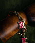 “CELINE” 00’s Charm logo chain bracelet