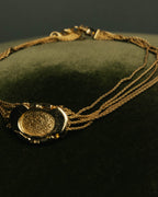 -SPECIAL- “Christian Dior” 80’s-90’s Pearl cabochon multi chain necklace