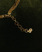 -SPECIAL- “Christian Dior” 80’s-90’s Pearl cabochon multi chain necklace