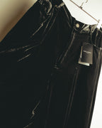 –SPECIAL– "SAINT LAURENT" 2023's Pleated velvet extreme flare pants