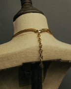 -SPECIAL- “Christian Dior” 80’s-90’s Pearl cabochon multi chain necklace