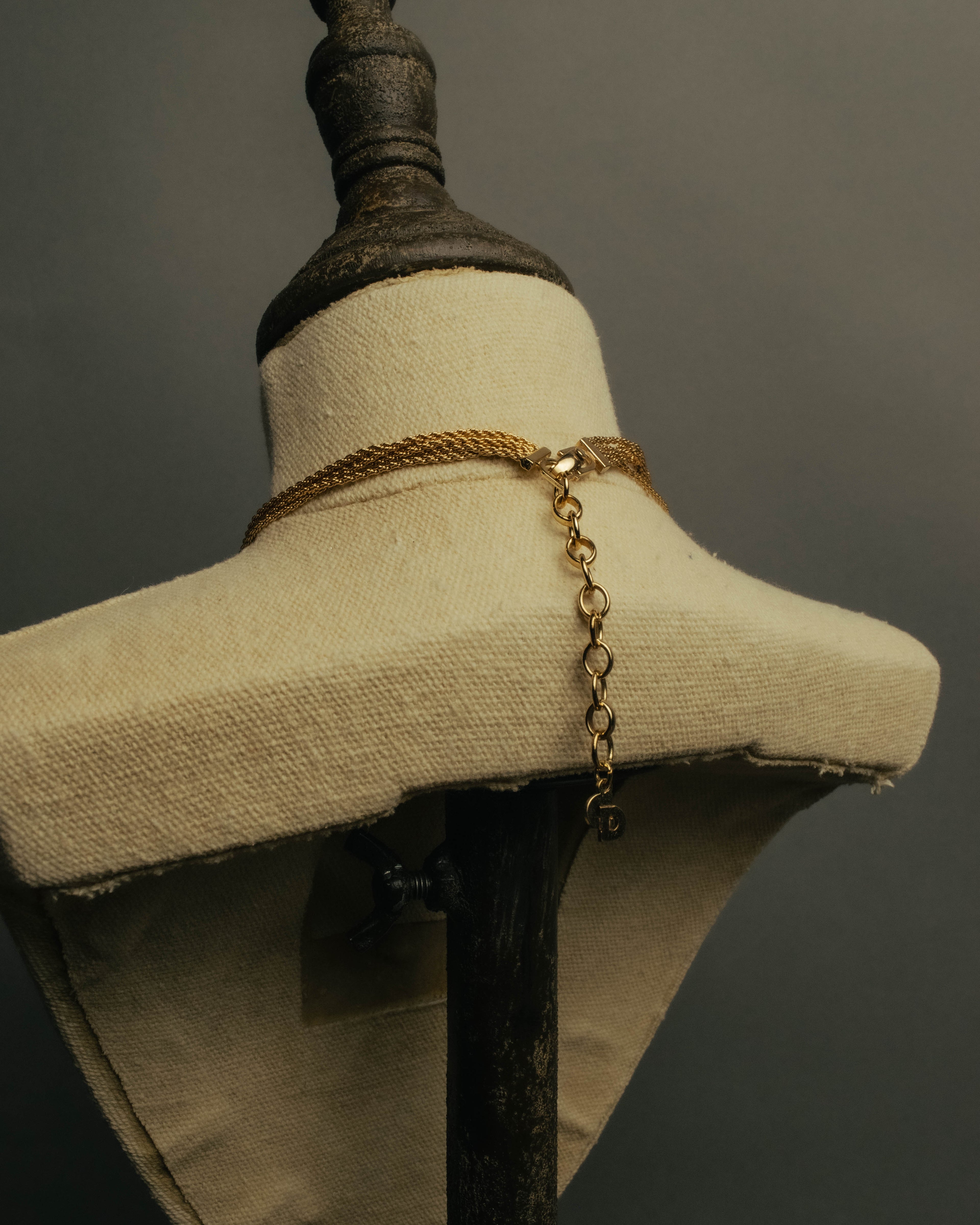-SPECIAL- “Christian Dior” 80’s-90’s Pearl cabochon multi chain necklace