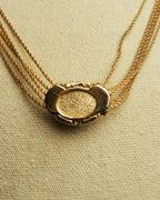 -SPECIAL- “Christian Dior” 80’s-90’s Pearl cabochon multi chain necklace