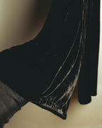–SPECIAL– "SAINT LAURENT" 2023's Pleated velvet extreme flare pants