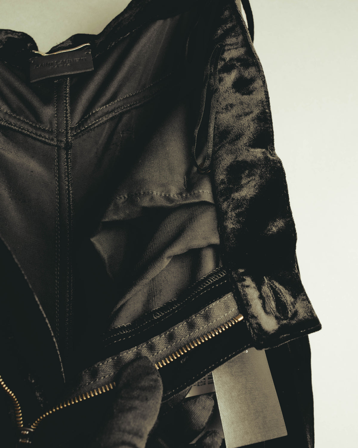 –SPECIAL– "SAINT LAURENT" 2023's Pleated velvet extreme flare pants