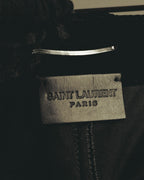 –SPECIAL– "SAINT LAURENT" 2023's Pleated velvet extreme flare pants