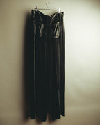 –SPECIAL– "SAINT LAURENT" 2023's Pleated velvet extreme flare pants