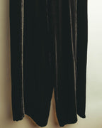 –SPECIAL– "SAINT LAURENT" 2023's Pleated velvet extreme flare pants